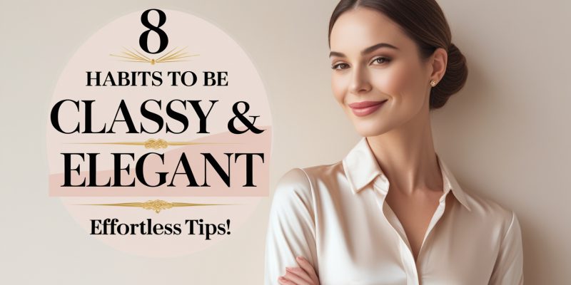 8 Simple Habits of CLASSY & ELEGANT Women